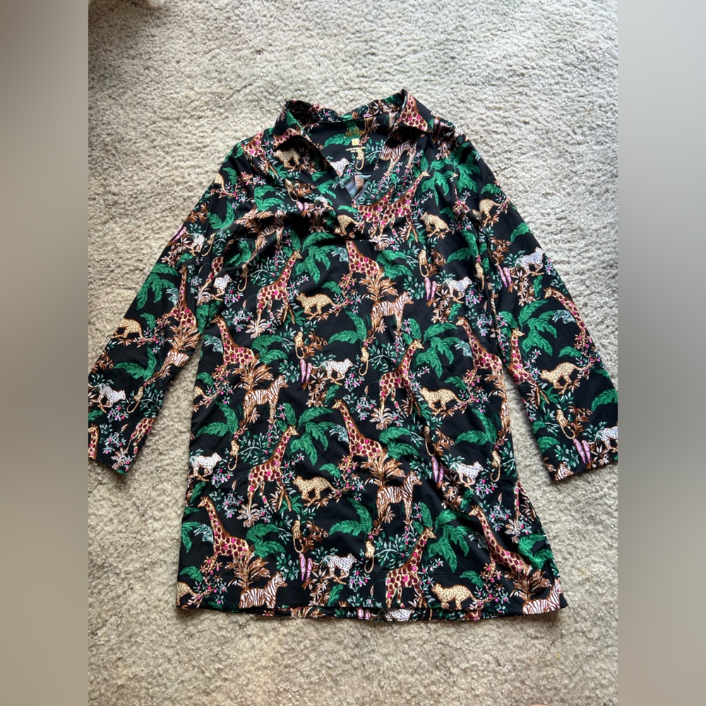Tropical Print Dress